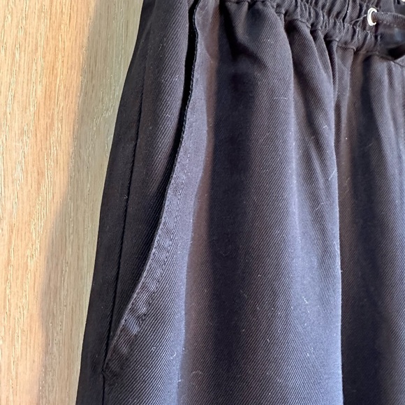 NWT Ophelia Roe Soft Drape Black Ankle Pants Elastic Waist With and Pockets L - Picture 11 of 11